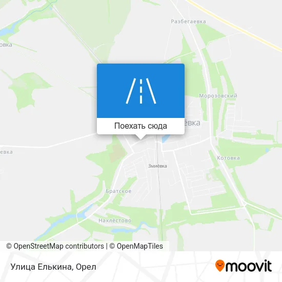 Карта Улица Елькина