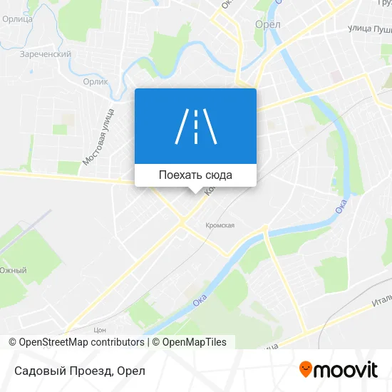 Карта Садовый Проезд