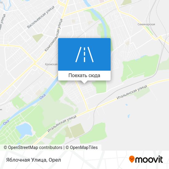 Карта Яблочная Улица