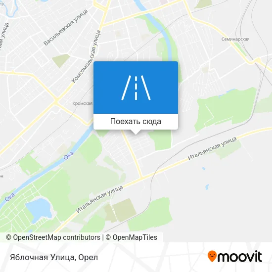 Карта Яблочная Улица