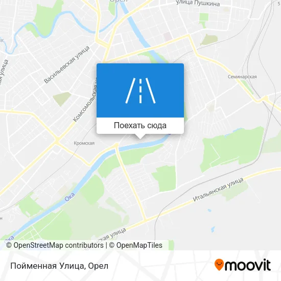 Карта Пойменная Улица