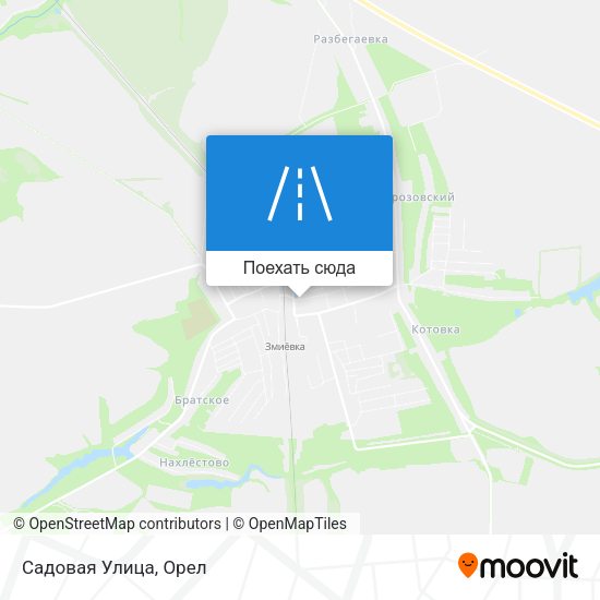 Карта Садовая Улица