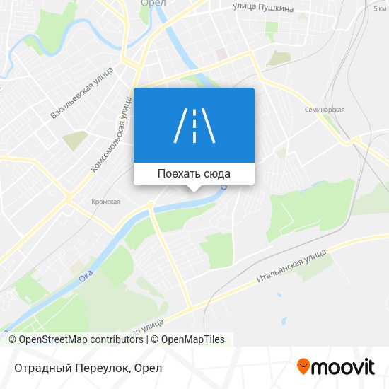 Карта Отрадный Переулок