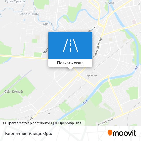 Карта Кирпичная Улица