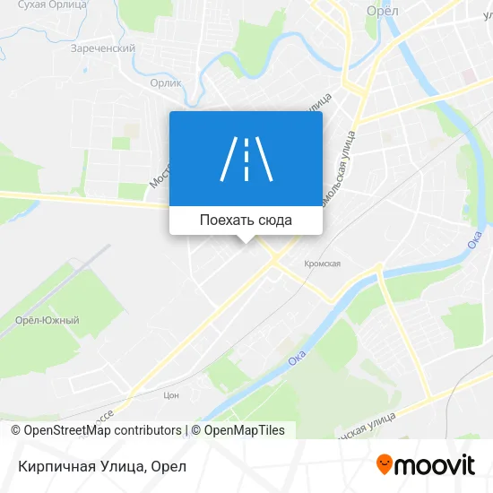 Карта Кирпичная Улица