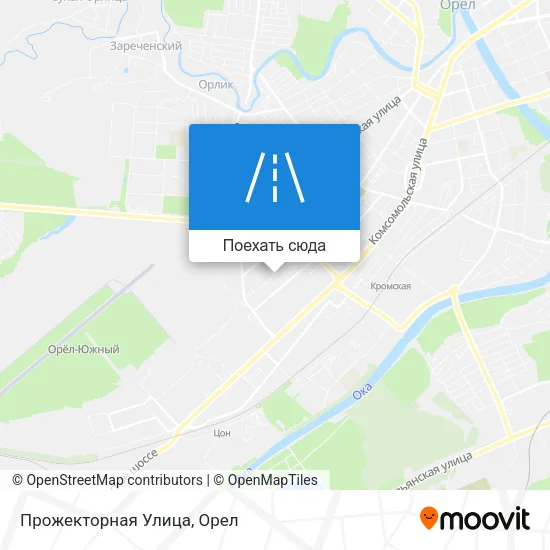 Карта Прожекторная Улица