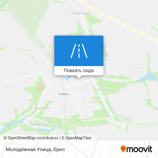 Карта Молодёжная Улица