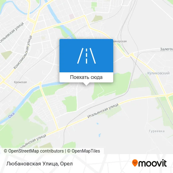 Карта Любановская Улица