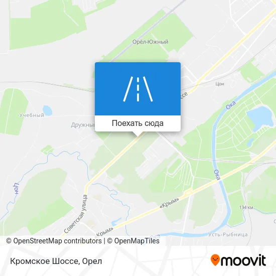 Карта Кромское Шоссе