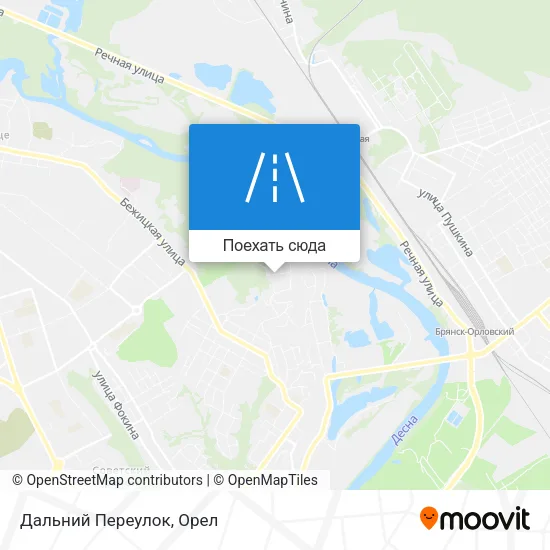 Карта Дальний Переулок
