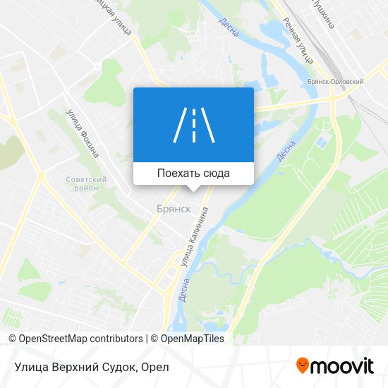 Карта Улица Верхний Судок