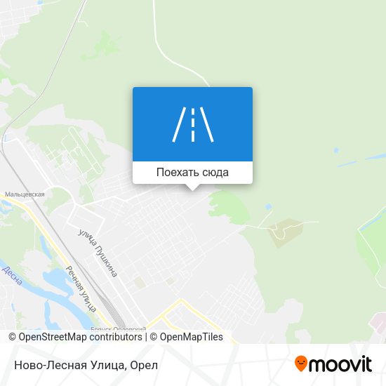 Карта Ново-Лесная Улица