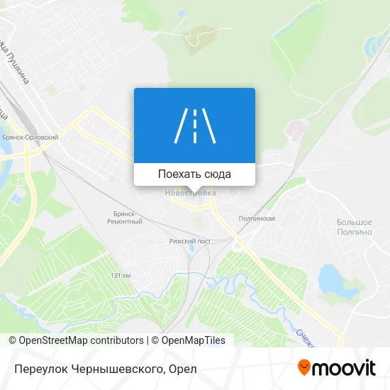 Карта Переулок Чернышевского