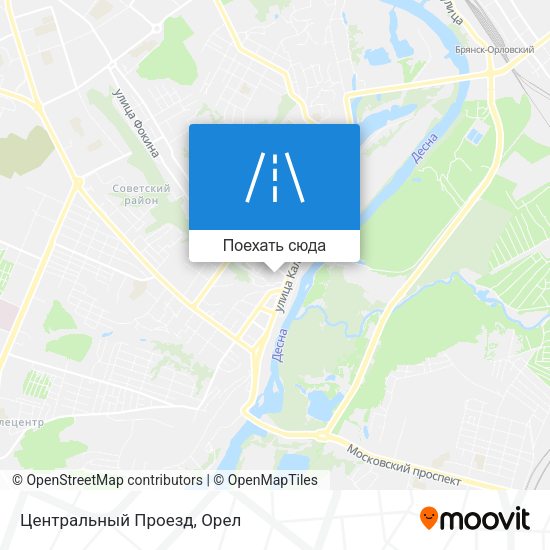 Карта Центральный Проезд