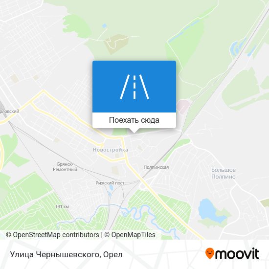 Карта Улица Чернышевского