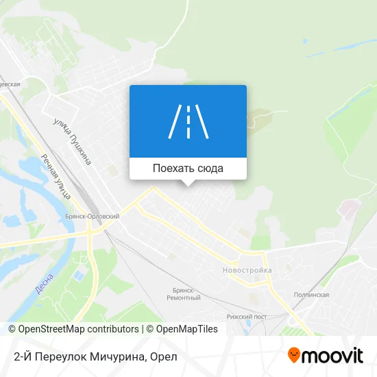 Карта 2-Й Переулок Мичурина
