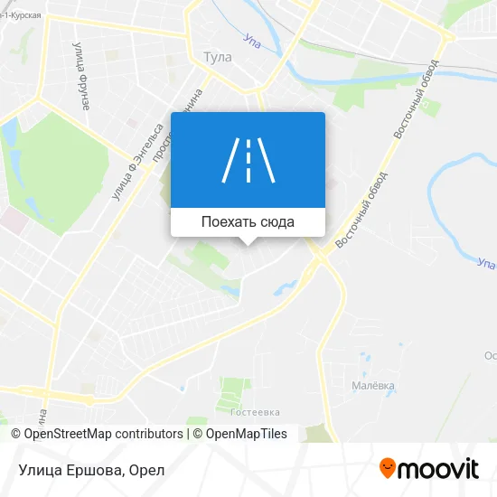 Карта Улица Ершова