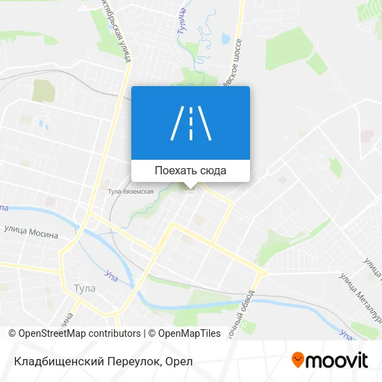 Карта Кладбищенский Переулок