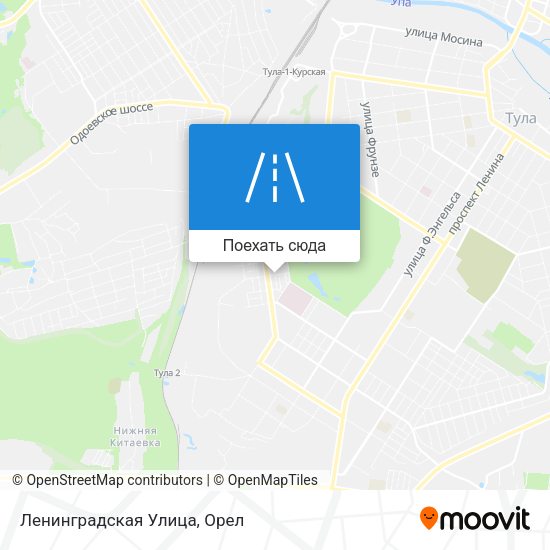 Карта Ленинградская Улица