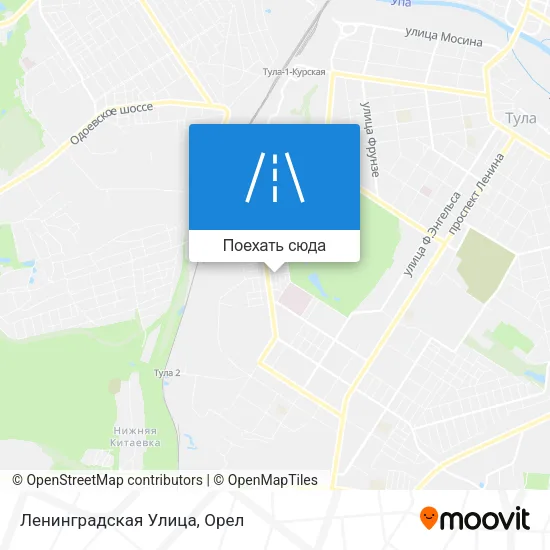 Карта Ленинградская Улица