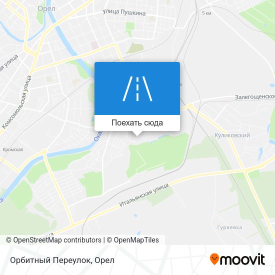 Карта Орбитный Переулок