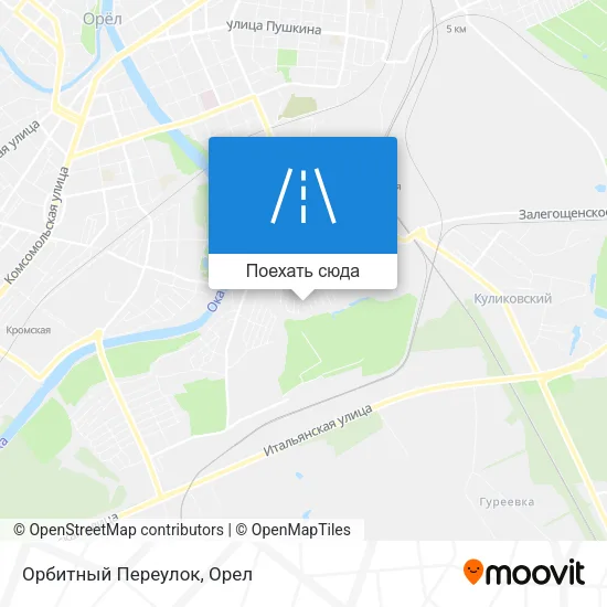 Карта Орбитный Переулок