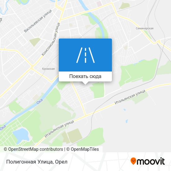 Карта Полигонная Улица