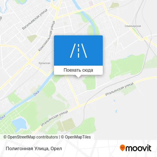 Карта Полигонная Улица