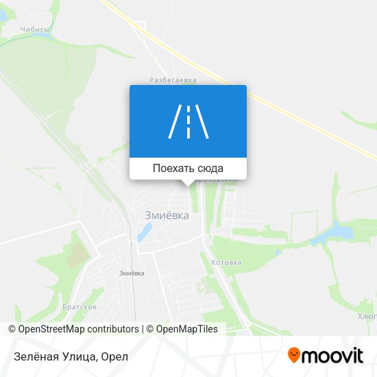 Карта Зелёная Улица