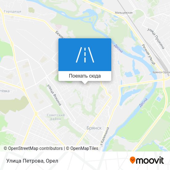 Карта Улица Петрова