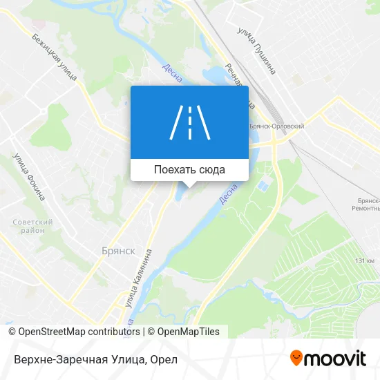 Карта Верхне-Заречная Улица