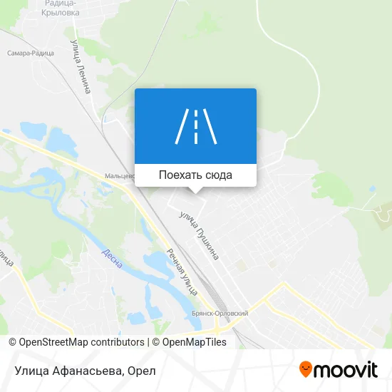 Карта Улица Афанасьева