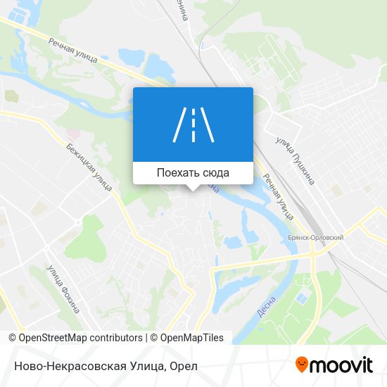 Карта Ново-Некрасовская Улица