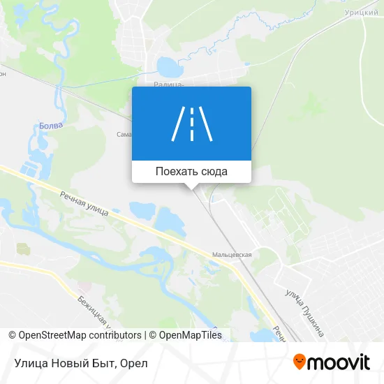 Карта Улица Новый Быт