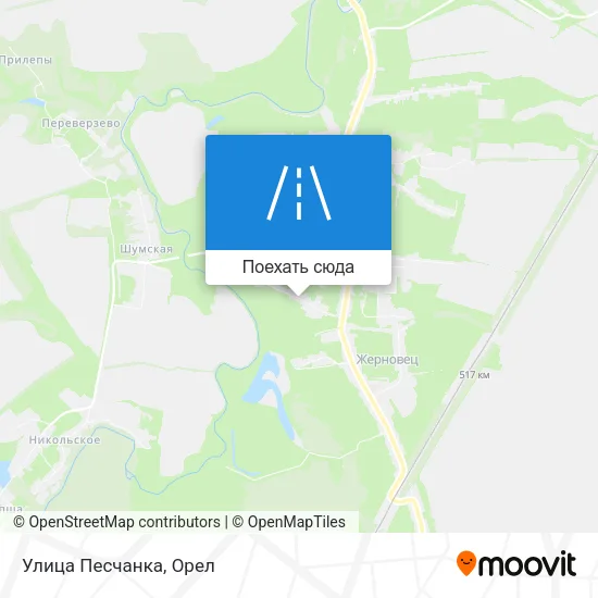 Карта Улица Песчанка