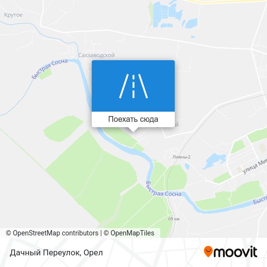 Карта Дачный Переулок