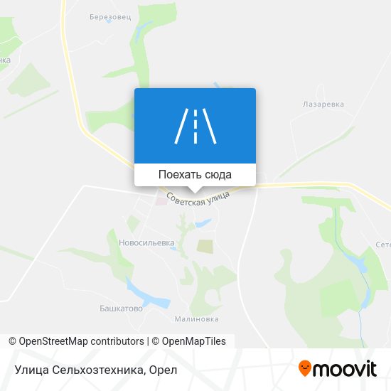 Карта Улица Сельхозтехника