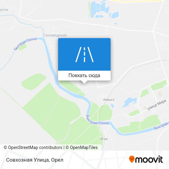 Карта Совхозная Улица