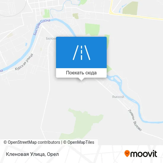 Карта Кленовая Улица