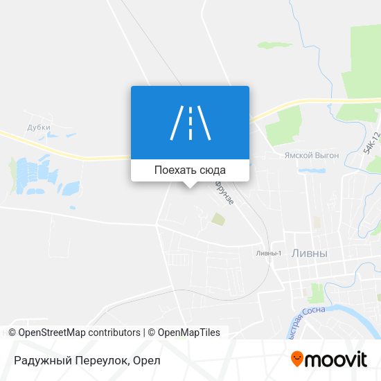 Карта Радужный Переулок
