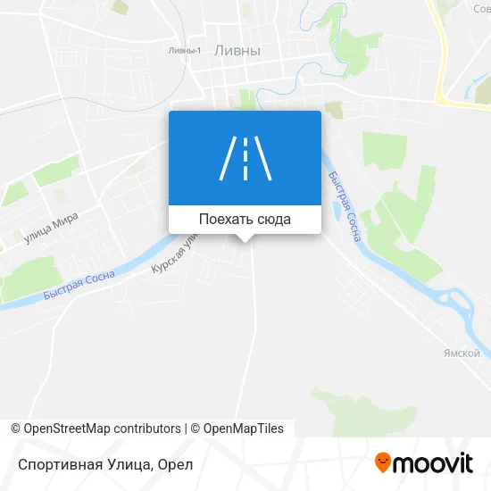 Карта Спортивная Улица