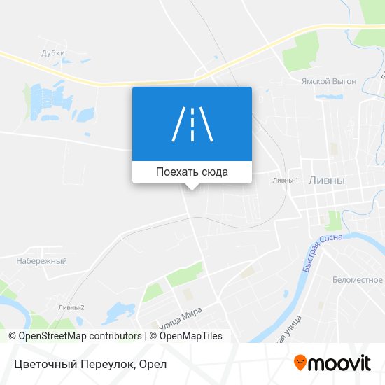 Карта Цветочный Переулок