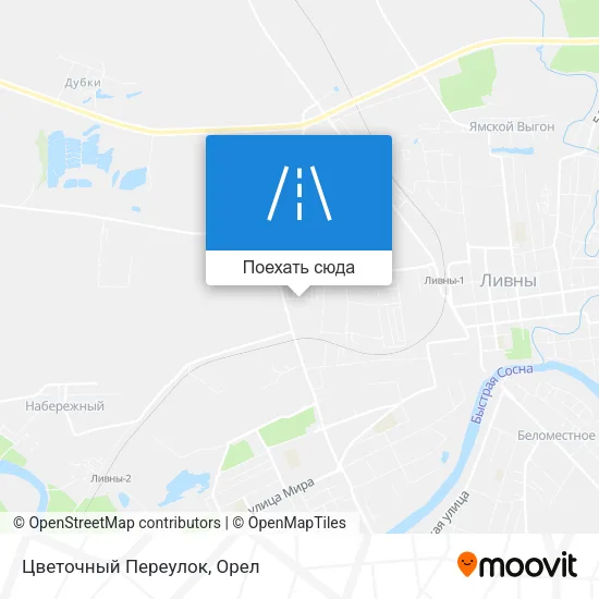 Карта Цветочный Переулок