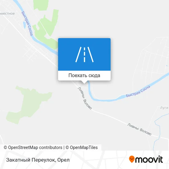 Карта Закатный Переулок