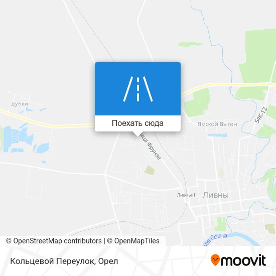Карта Кольцевой Переулок