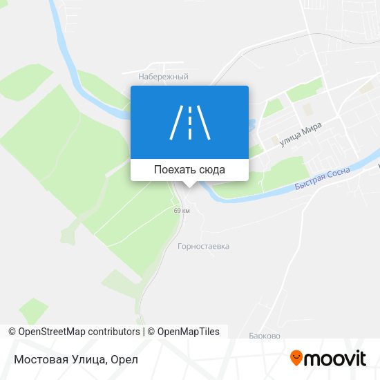 Карта Мостовая Улица
