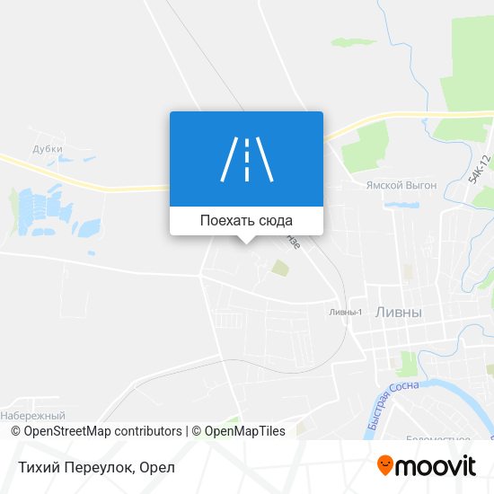 Карта Тихий Переулок