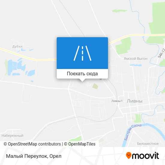 Карта Малый Переулок