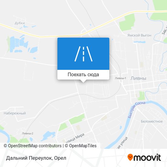 Карта Дальний Переулок