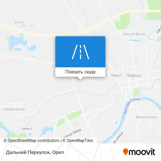 Карта Дальний Переулок